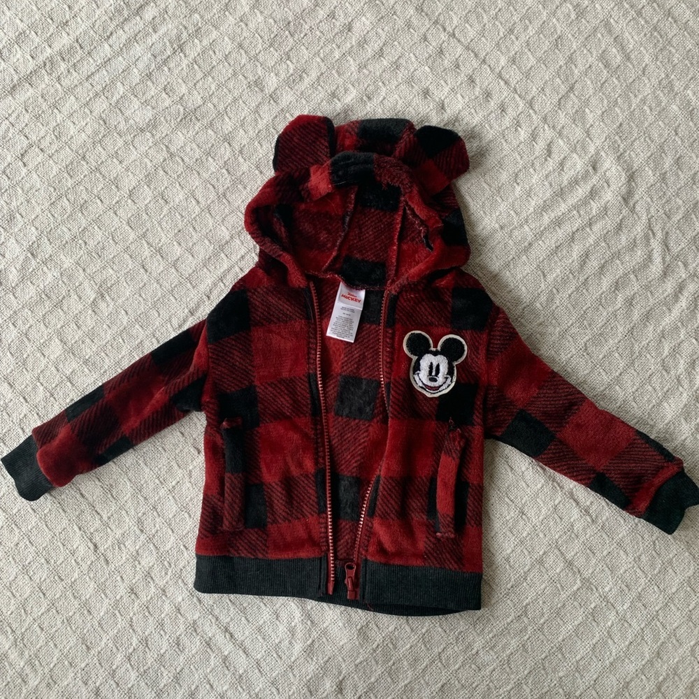 3/$20 bundle Toddler 2T Disney Mickey Mouse zip up sweater